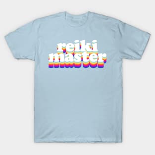 Reiki Master - Retro Typographic Design #3 T-Shirt